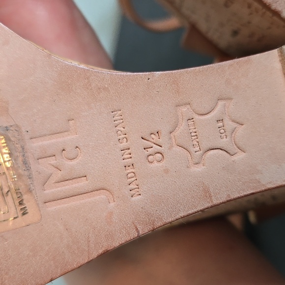 J. Mclaughlin Eavan Cork Wedges Size 8.5 - Picture 8 of 9